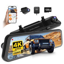 WOLFBOX G900 PRO Mirror Dash Cam with STARVIS 2 IMX678, Rear View Mirror Camera picture