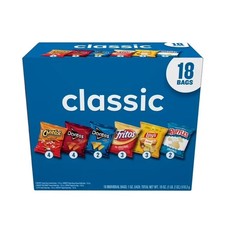 Frito Lay Classic Mix Snack Chips 18oz, 18 Pack picture