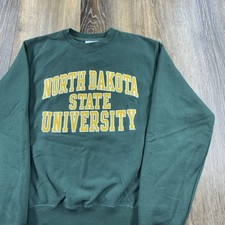 Vintage North Dakota State University Sweatshirt Men S Green Reverse Weave Y2K picture