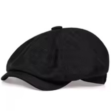 Vintage Newsboy Cap Gatsby Hat Classic 8 Panel Flat Ivy Cabbie Driver Cap picture