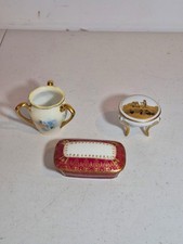 Vintage Porcelain Trinket Box Set 3 - Rosenthal + Haviland Limoges + RS Germany picture