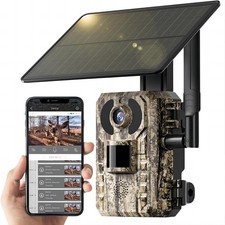 GMOX Trail Camera 4G LTE with Solar Powered 4K Live View Phone App Connect picture