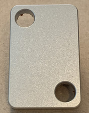 Billet Aluminum Choke Block Off Plate for SBC Edelbrock Manifolds, W/Fasteners picture