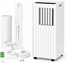GarveeLife 8000 BTU 4-in-1 Portable Air Conditioner w/ Remote Window Kit White picture