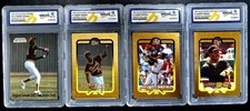 1993 Bleachers 23KT Gold Border, BARRY BONDS, Full Set of 4, WCG 10 (Gem Mint) picture