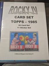 1985 TOPPS ROCKY IV TRADING CARDS COMPLETE SET 66 CARDS +  11 STICKERS picture
