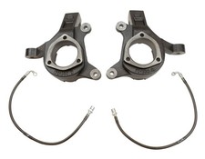 Maxtrac 3in Front Lift Spindles w/ Extended Brake Lines 701330BL - 2007-2018 GM picture