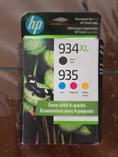 2022-2024Genuine HP 934XL Black & 935 Color Ink Cartridges 4-Pack  picture
