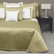 SIGNORIA di Firenze Siena TAUPE King Channel Quilted Coverlet picture