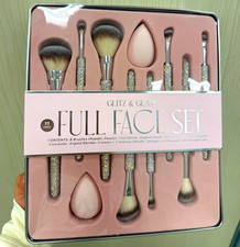 Glitz & Glam Full Face Set Makeup Brush Set w/ Sponges & Case, Synthetic picture