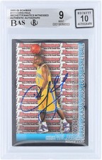 Chris Paul Hornets Signed 2005-06 Topps Bowman Draft #111 BAS 9/10 Rookie Card picture