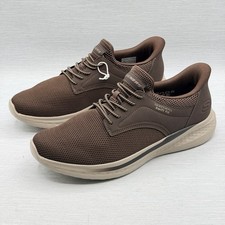 Skechers Swift Fit Men’s 9.5 Brown Walking Sneakers Air Cooled Memory Foam picture