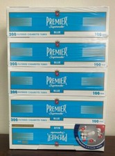Premier Blue Light - 100 Cigarette Tubes 5-Boxes~Ships in Box picture