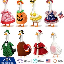 All-Season 8-Piece Porch Goose Outfit Collection for Vibrant Outdoor Decor picture