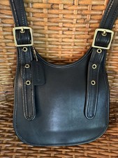 Vintage Coach Faith Black Leather Shoulder Bag 9949 picture