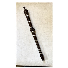 Vintage Wooden Fife Flute 17in 6 Hole Folk Wind Instrument Rustic Handmade Style picture