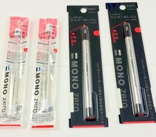 Tombow Mono Value Pack of 2 Zero Erasers & 4 refills 6 Piece Set, Silver picture