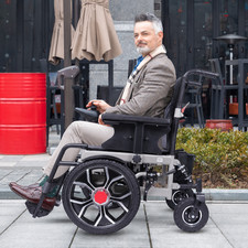500W Dual Motor Electric Wheelchair – Foldable, All-Terrain, Aluminum Frame picture