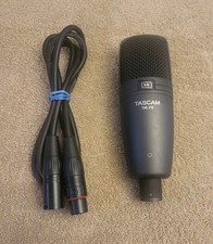 Tascam TM-78 Supercardioid Condenser Microphone Studio XLR w/ Cable picture