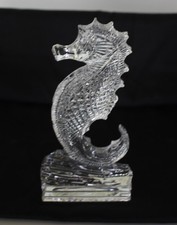 Vintage Waterford Cut Crystal Heritage collection Seahorse Figurine *Excellent* picture