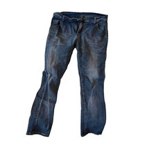 Te Aoli Mens Designer Straight Blue Jeans Mens 34x29 picture