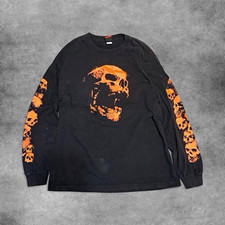 Y2K 2000s Grunge Vintage Hot Leathers skull graphic long sleeve picture