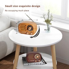 Oncheer Portable Vintage Retro Bluetooth Speaker Radio with FM/AM/SW Bands, A... picture