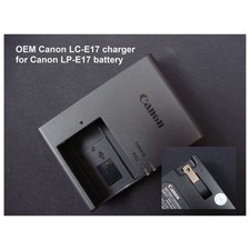 Genuine Canon LC-E17 Battery Charger for LP-E17 EOS RP R8 R10 R50 T6i T7i SL2 picture