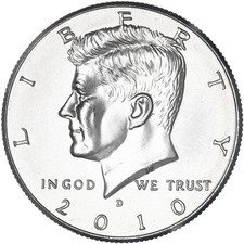2010 D Kennedy Half Dollar BU Satin Finish CN-Clad picture