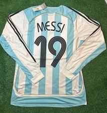 Argentina 2006 Messi #19 Home Jersey Adidas  World Cup Vintage Shirt picture
