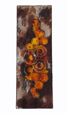 RUSCHA Vintage West German Fat Lava Pottery Wall Hanging Tile Mid Century 70s picture
