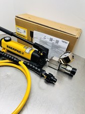Enerpac P142 2 Speed Hydraulic Pump Manifold/Wika gauge 6’ Hose 10,000 PSI NEW picture