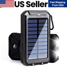2025 Super 10000000mAh Dual USB Portable Charger Solar Power Bank for Cell Phone picture