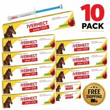 10 Pack New Paste Wormer Horse Dewormer Apple Flavor-Free Shipping EXP01/2028 picture