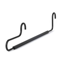TAG Hardware Synergy Steel Black Wire Pants Hanger with None-Slip Rubber Center picture