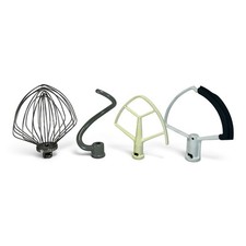 KitchenAid KP26M9PCCU 6 Qt Mixer Attachments 4pc Whip Hook Beater Flex Edge VTG picture