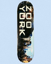 RARE Zoo York Skateboard Deck Bowery NYC New York Empire State 8.625 NOS 2021 picture