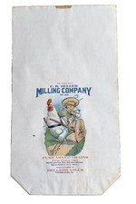 Vintage E.R. Heller Milling Co Poultry Feed Sack Wapwallopen PA Grain Bag picture