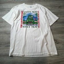 Gildan Earth Machine T Shirt Mens XL White Compost Graphic Eco Friendly Vintage picture