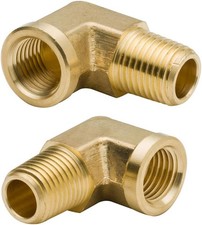 Legines 1/8 Inch Brass Street 90 Degree Elbow 1/8
