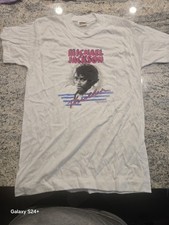 Rare Vintage 80s Michael JacksonThiller 1984 T Shirt Youth Large 14 - 16Kids picture