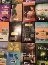 LARGE PRINT MEN/WOMEN'S FICTION/MYSTERY/SUSPENSE/THRILLER BOOK LOT picture