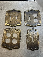 Amerock plate Cover Outlet Vintage Metal Hardware 4 Lot set picture