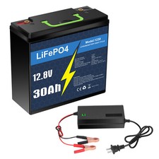 12V 30Ah LiFePO4 Deep Cycle Lithium Battery with Charger for Trolling Motor picture