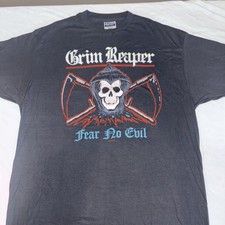 Vintage RARE Grim Reaper Tour Shirt Iron Maiden Judas Priest Motorhead  XL #123 picture