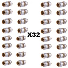 32 Brand New Sharkbite Max 1/2 in. Brass  Coupling Fitting Pro Pack  picture