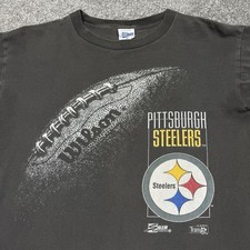 Vintage Pittsburgh Steelers Shirt Men Small NFL Football 90s Salem Sportswear picture