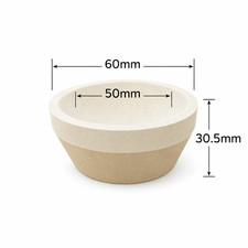 #10 2-3/8th | Magnesia Cupel Set | Tapered | Assay Refine Gold Silver | Qty: 6 picture