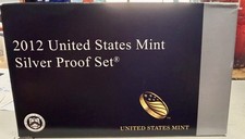 2012 S US Mint Silver Proof Set w/ Box & Cases, 0.9 Fine Silver picture
