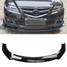 For Mazda 2 3 6 UNIVERSAL Front Bumper Lip Spoiler Splitter Glossy Black picture
